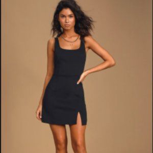 NWT Lulu's Always Admired Black Minidress M